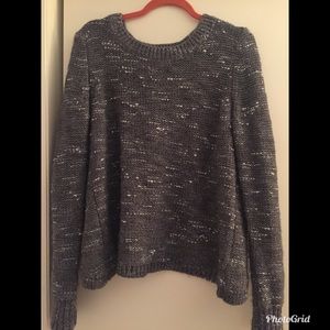 Grey Open Back Banana Republic Sweater